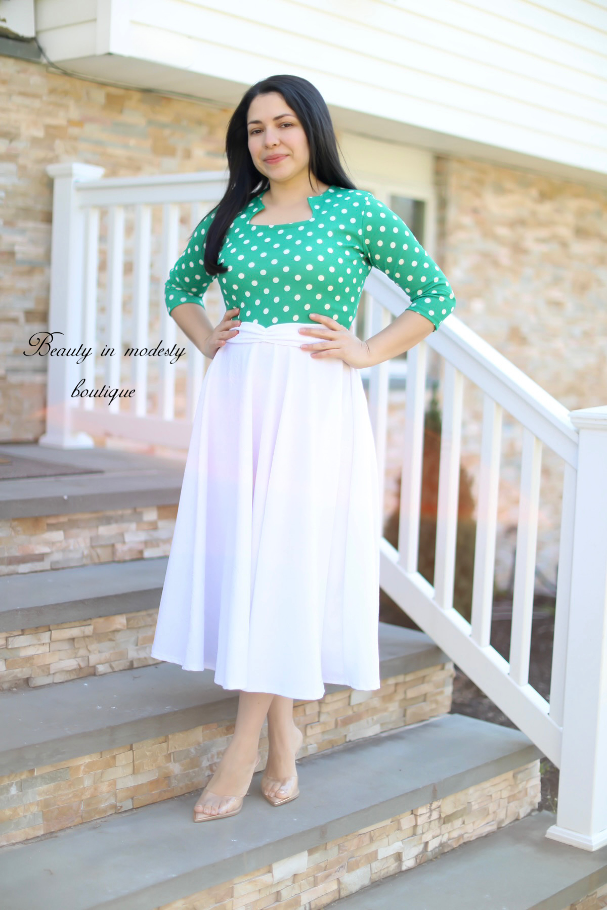 Patricia Green Dots Midi Dress