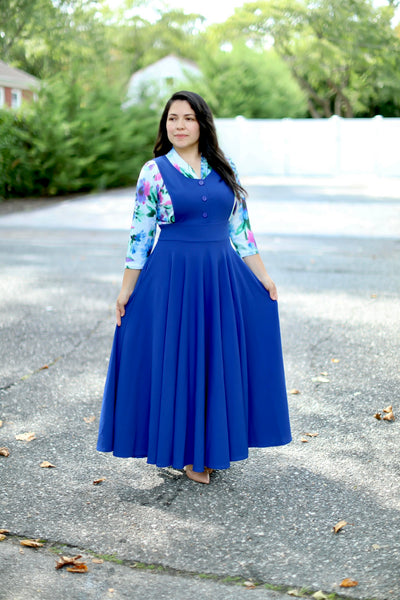 Zoe Royal Jumper Maxi Dress
