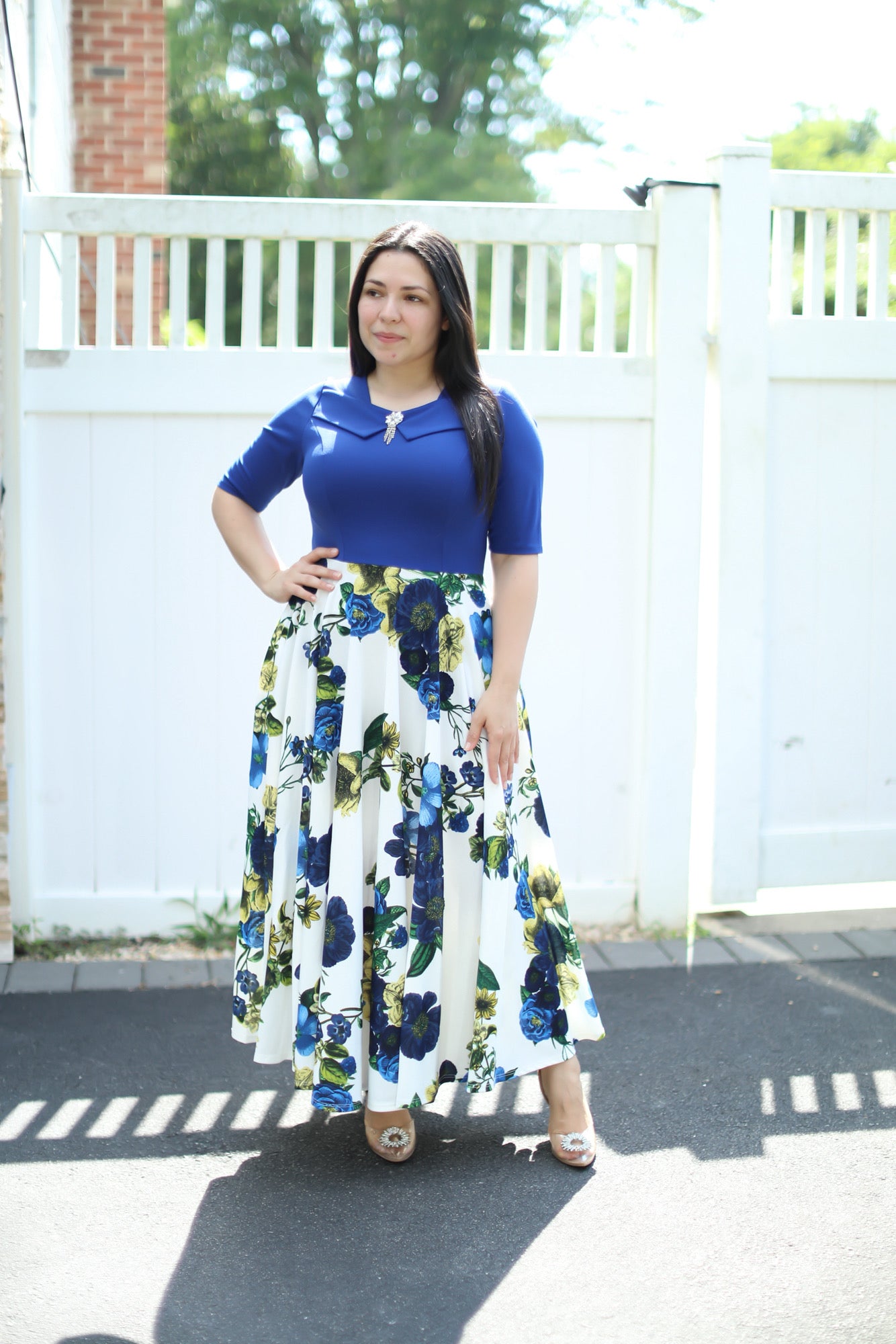 Emely Royal Blue Maxi Dress