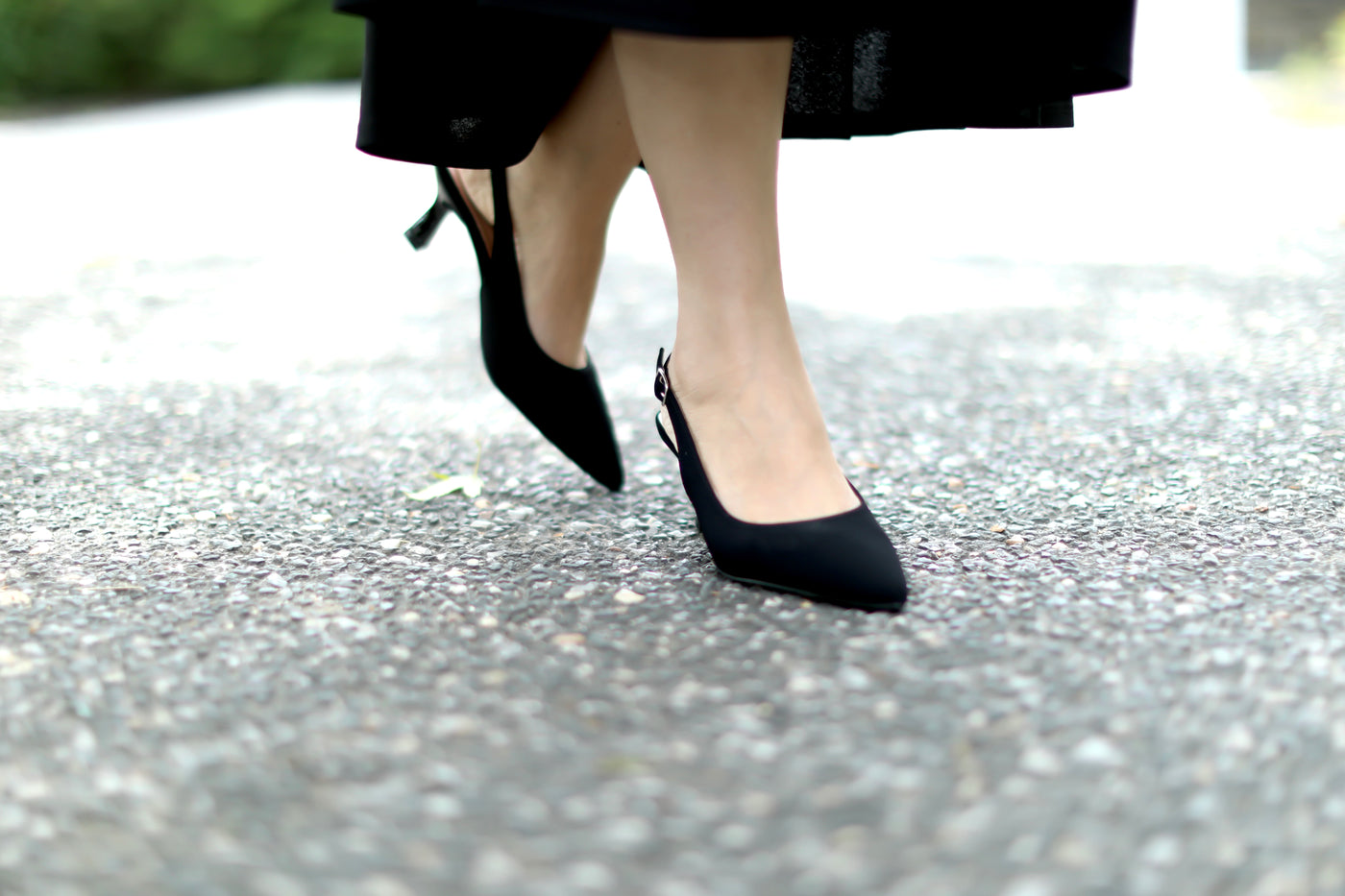 Black Kitten Heels