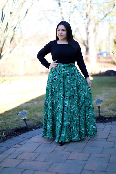 Claudia Emerald Teal Maxi Dress