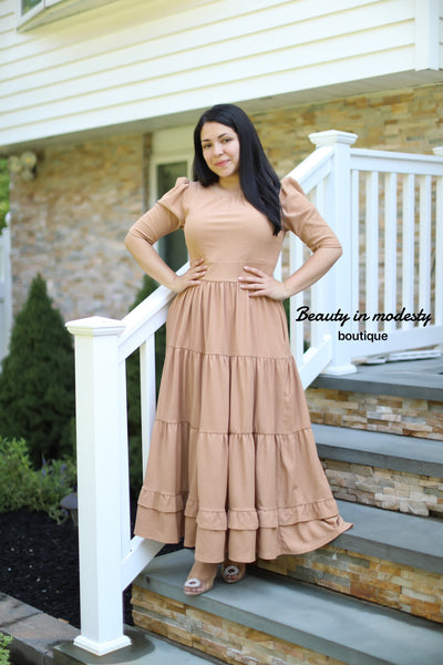 Claires Beige Maxi Dress