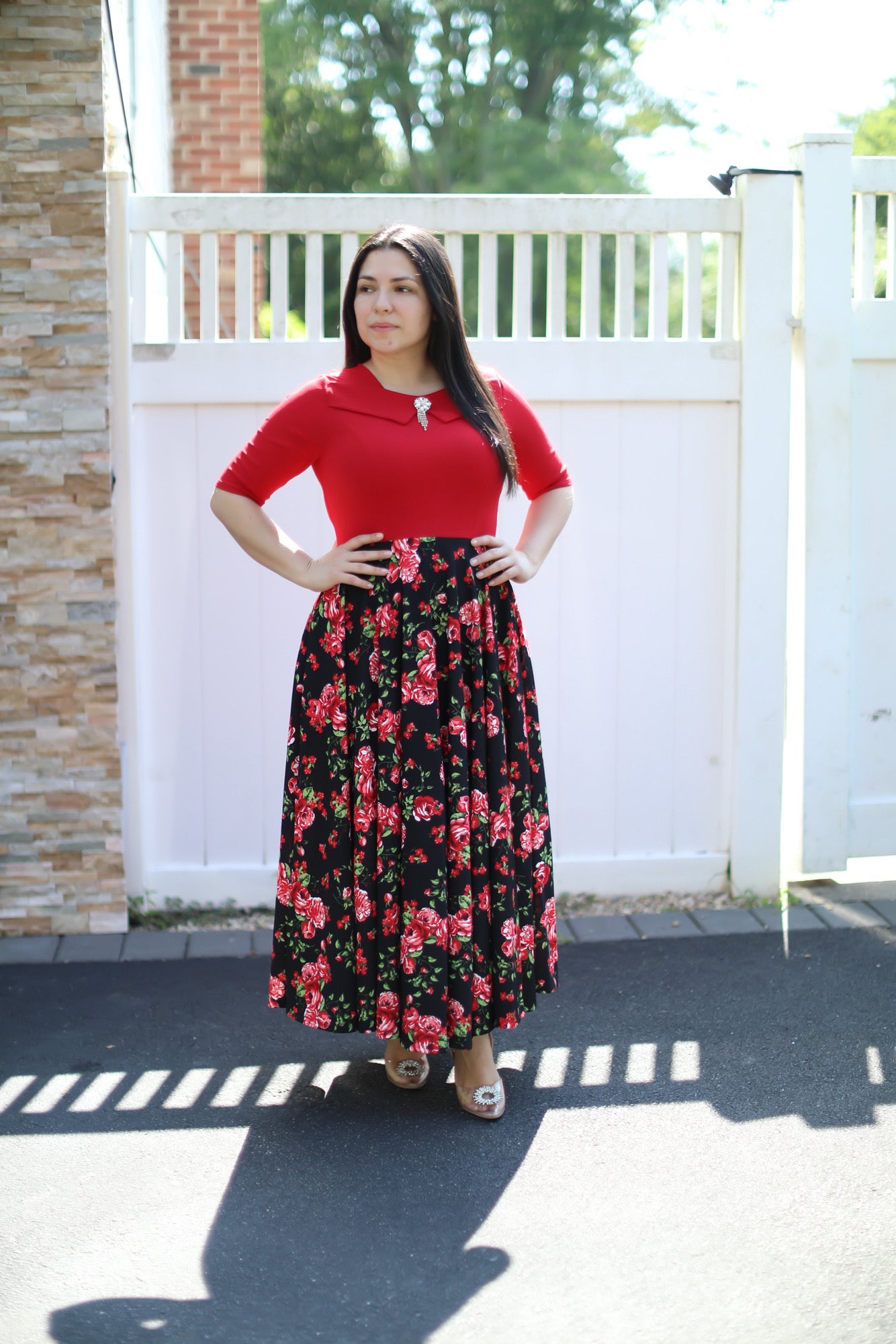 Emily Red Maxi Dress