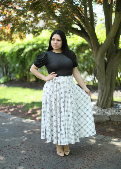 Litzy Black Denim Midi Dress
