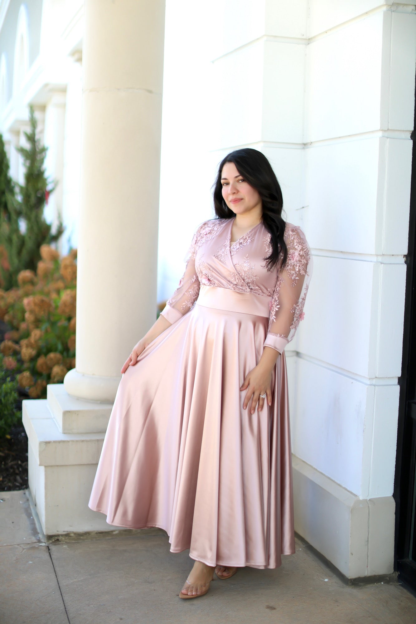 Sofia Rose Lace Maxi Dress