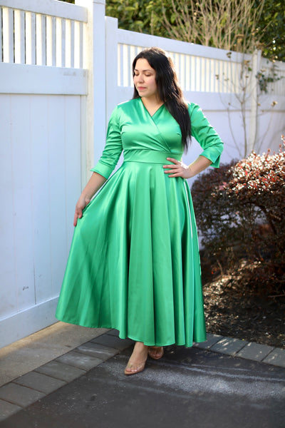 Cloe Apple Green Maxi Dress