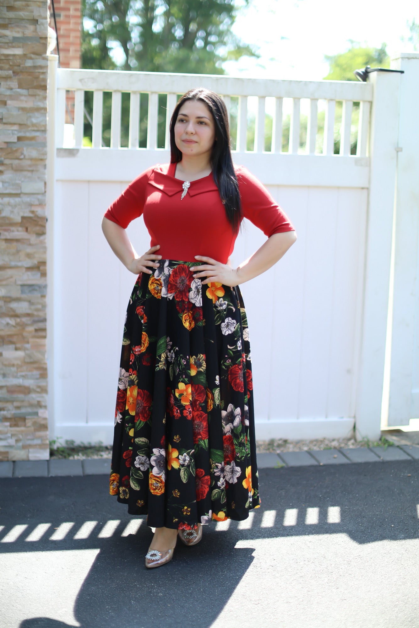 Emely Rust Maxi Dress