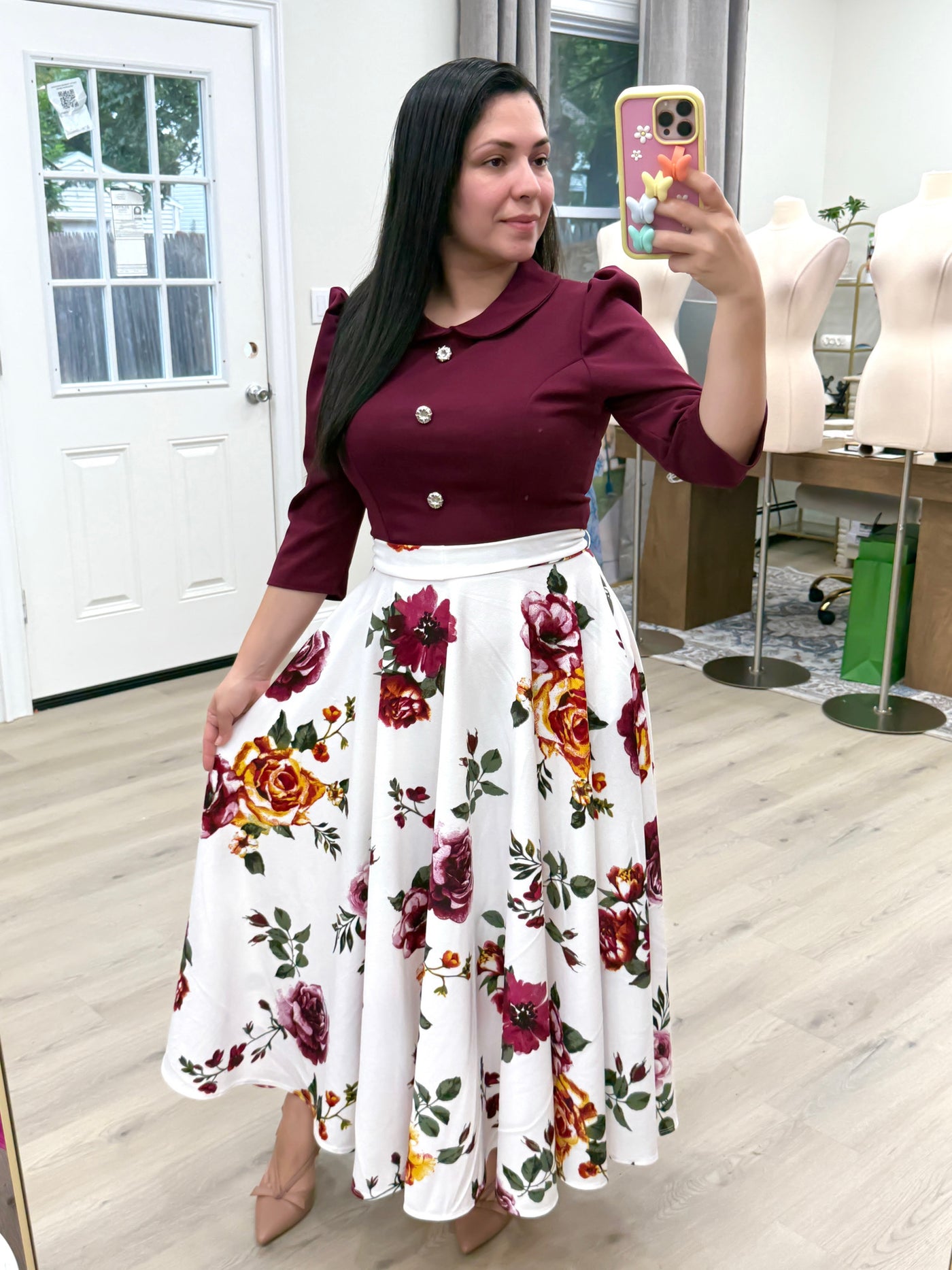 Bugambilia Ivory Maxi Dress