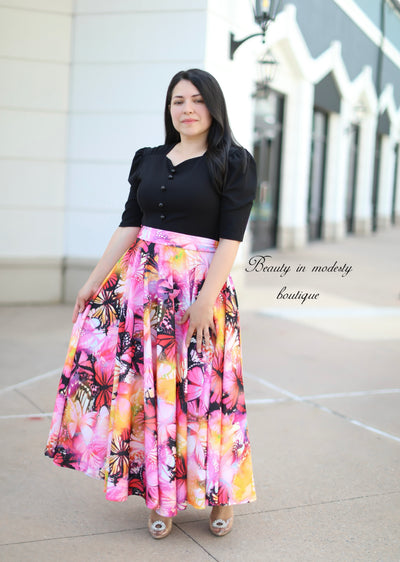 Zamaria Black Maxi Dress