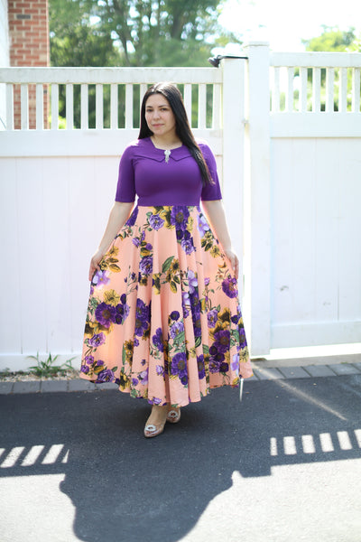 Emely Purple Maxi Dress
