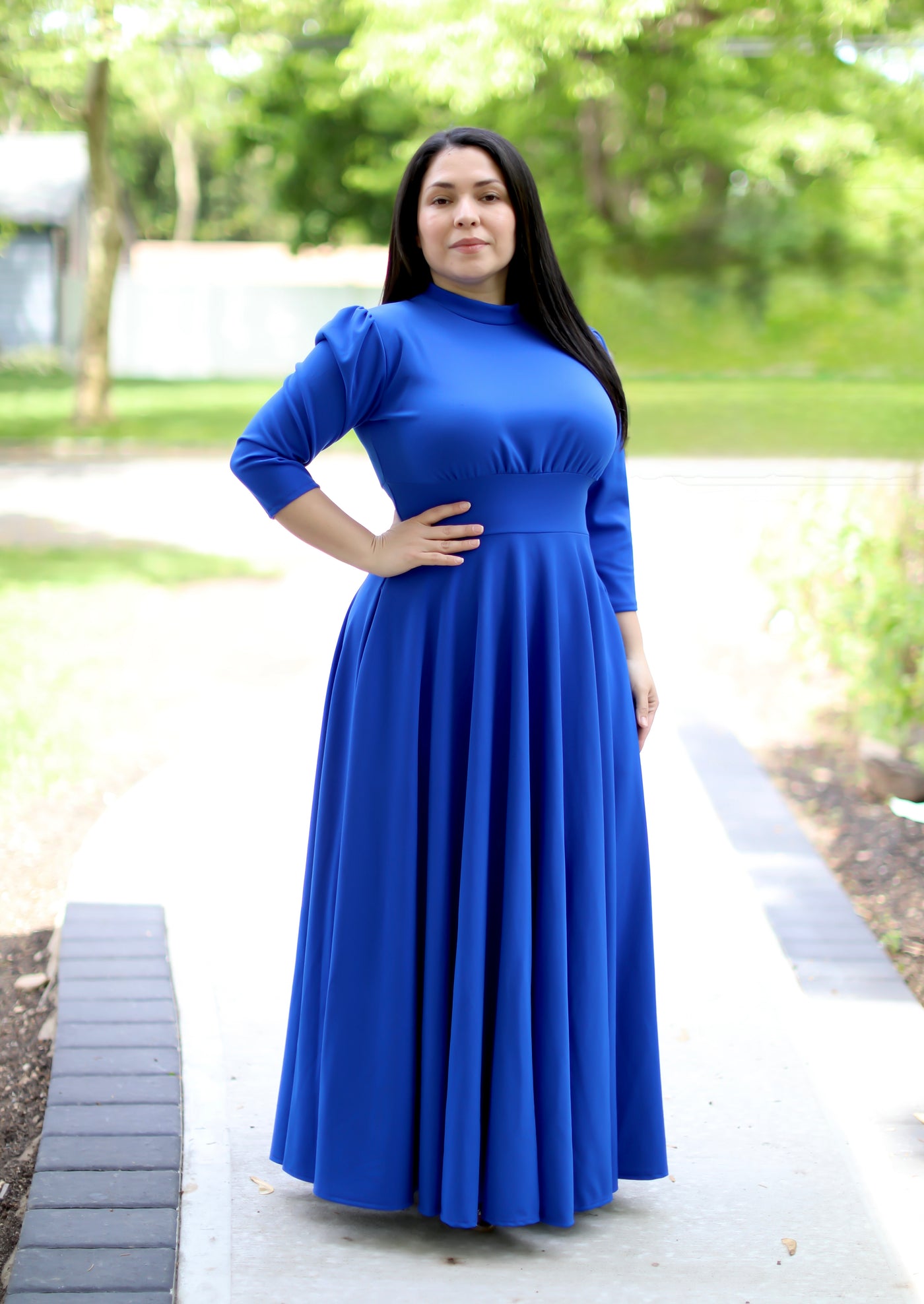 Emerita Royal Blue Maxi Dress – Beauty In Modesty Boutique