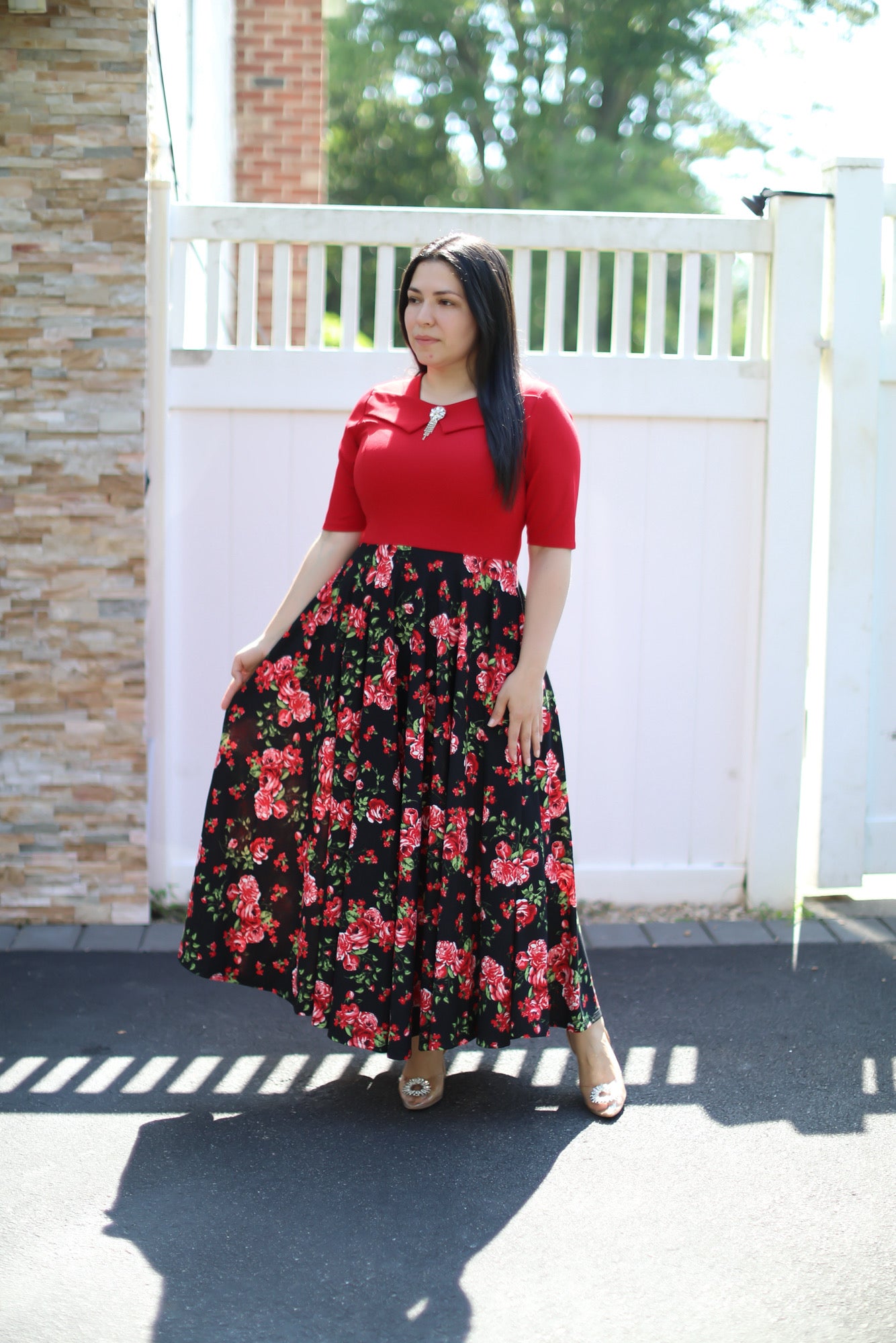 Emily Red Maxi Dress