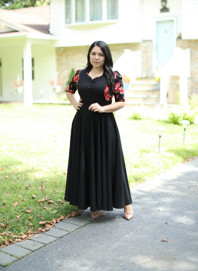 Zoe Black Jumper Maxi Dress