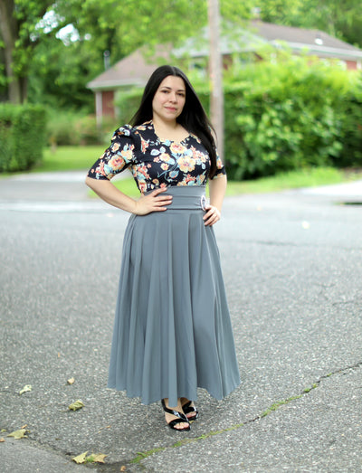 Grey Maxi Skirt