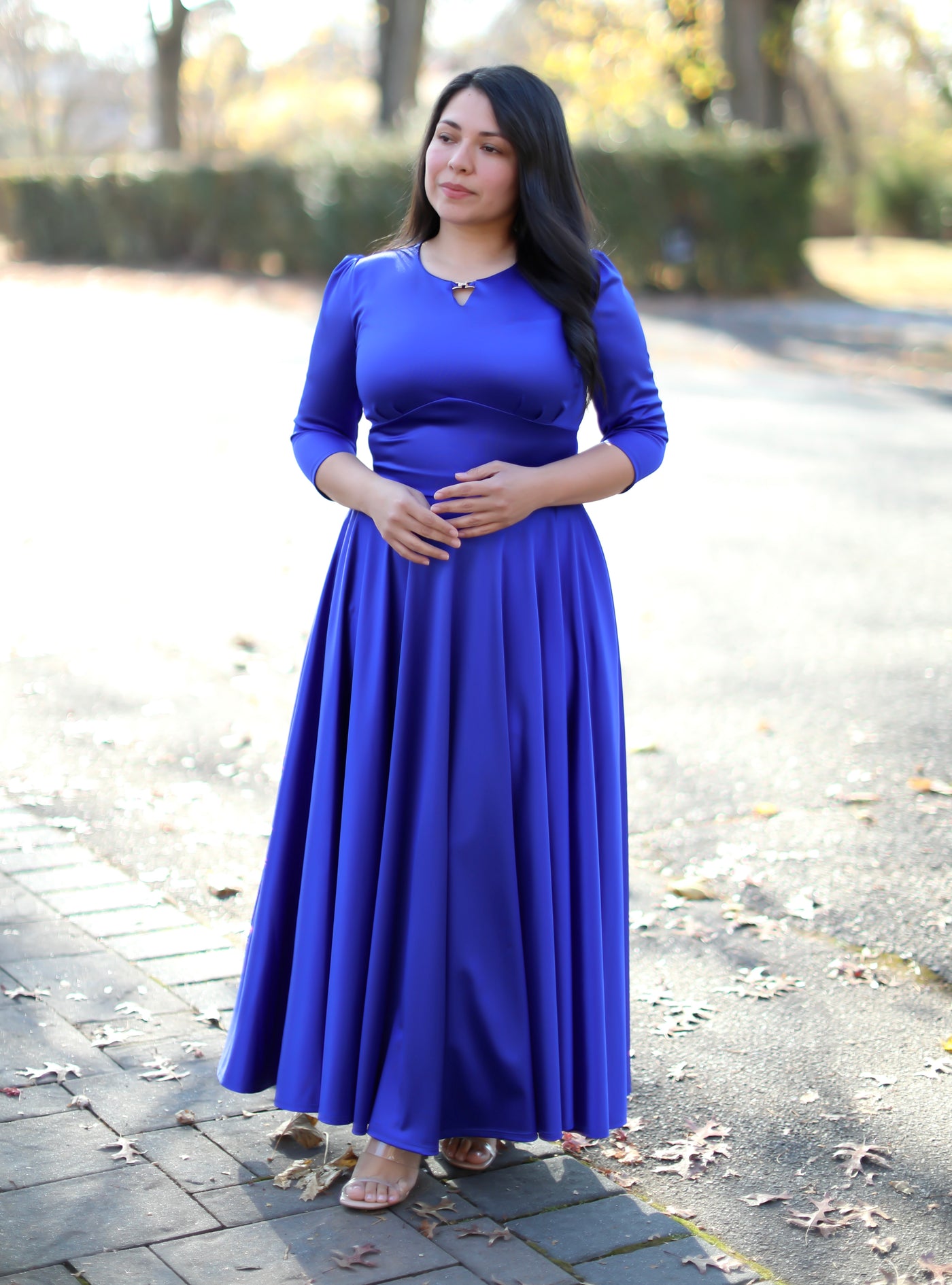 Nora Royal Blue Maxi Dress