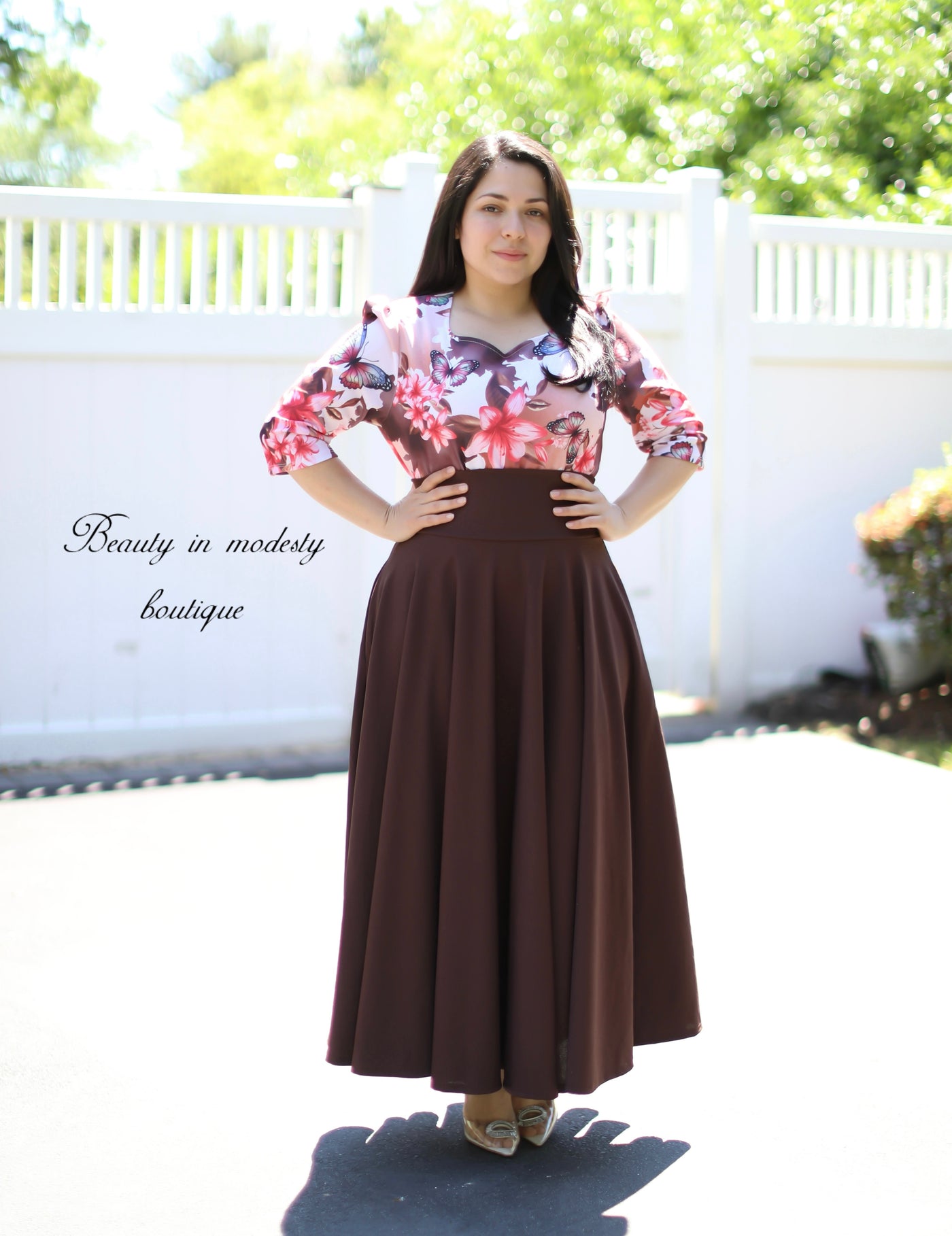Brown Maxi Skirt