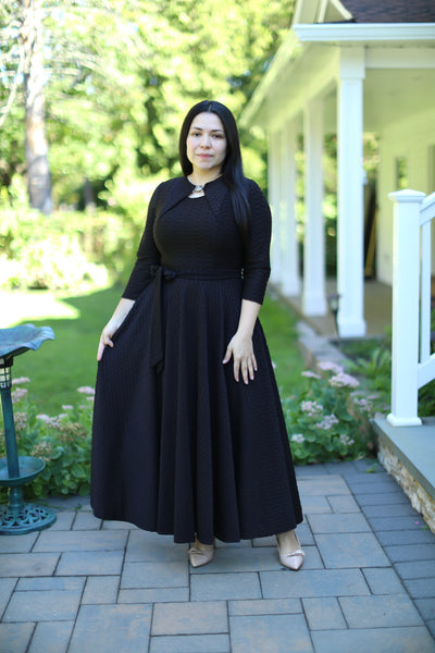 Black Moroccan Maxi Dress