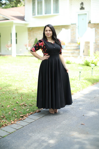 Zoe Black Jumper Maxi Dress