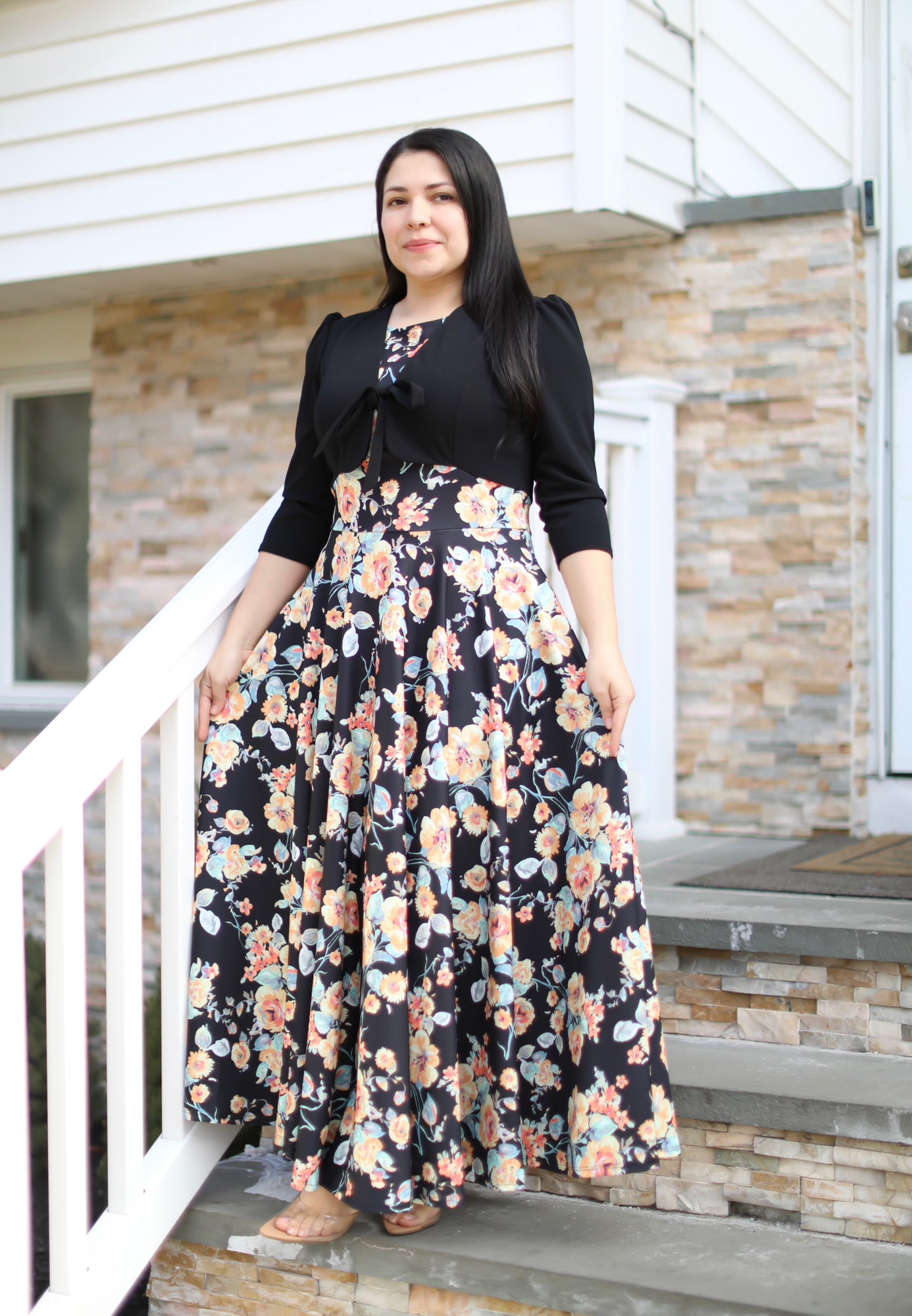 Eunice Black Maxi Dress