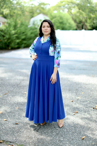 Zoe Royal Jumper Maxi Dress