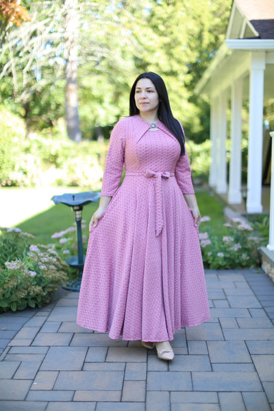 Dusty Pink Moroccan Maxi Dress