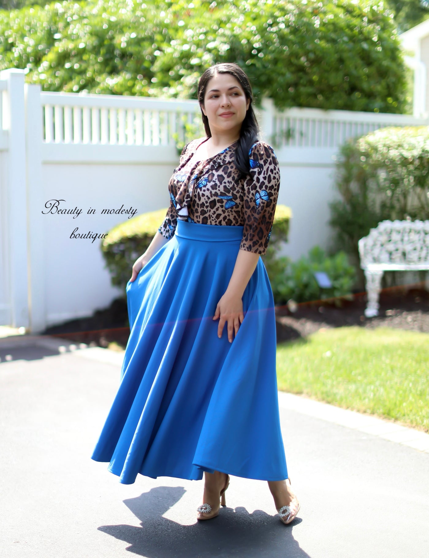 Light Blue Maxi Skirt