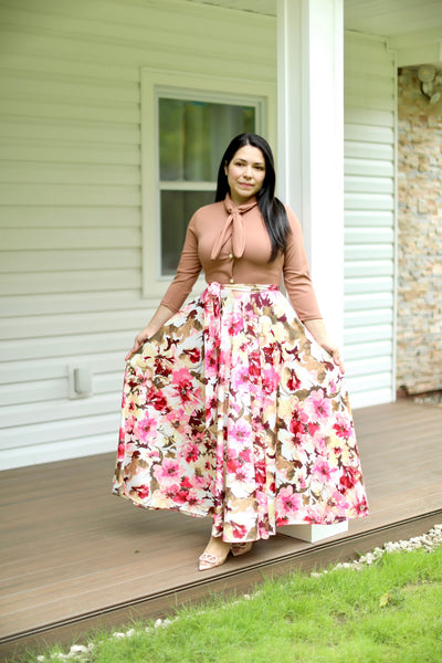 Marine Beige Maxi Dress