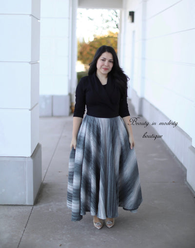 Abigail Black Holiday Maxi Dress