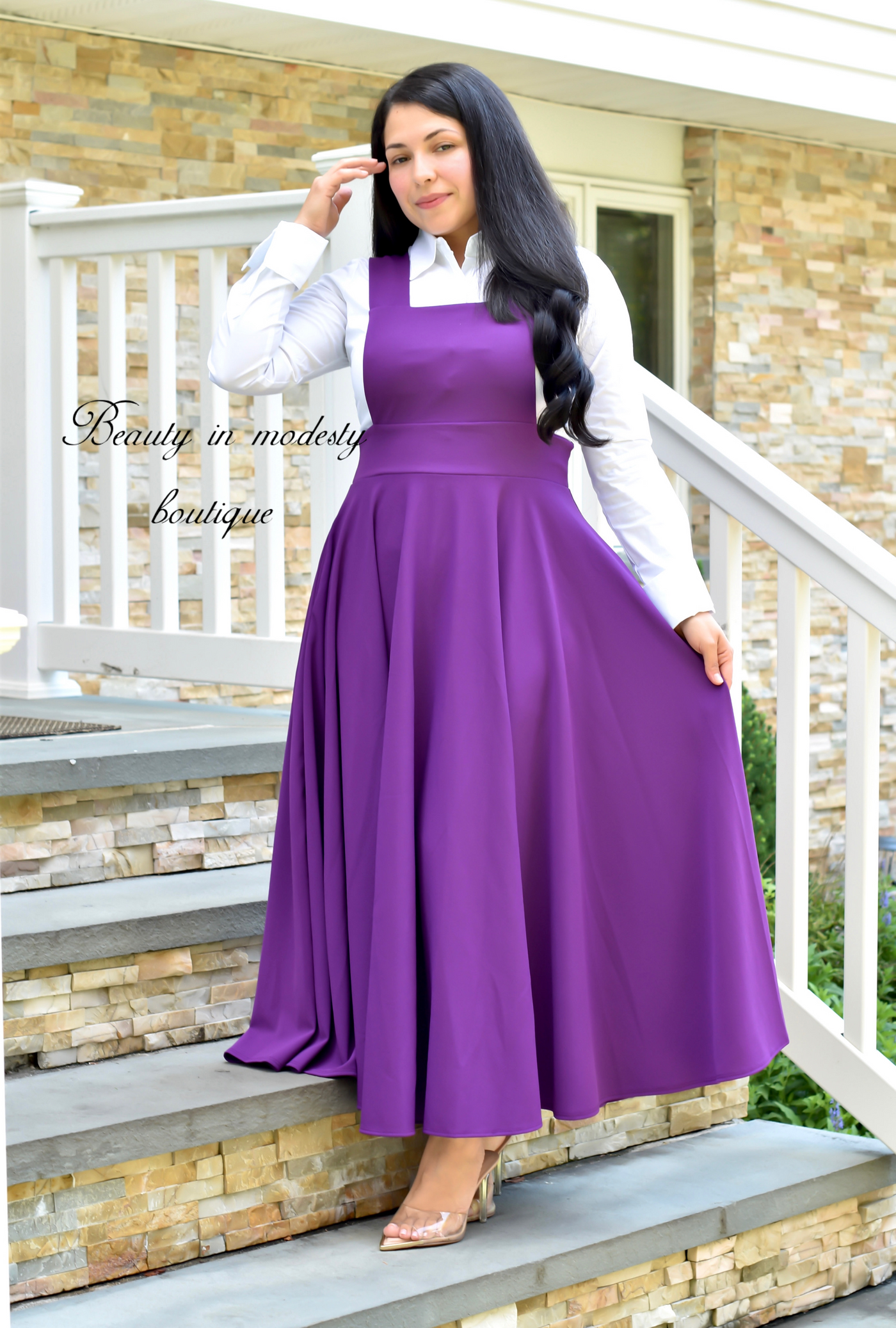 Purple Jumper Maxi Dress