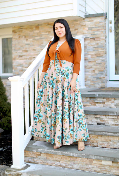 Eunice Caramel Maxi Dress