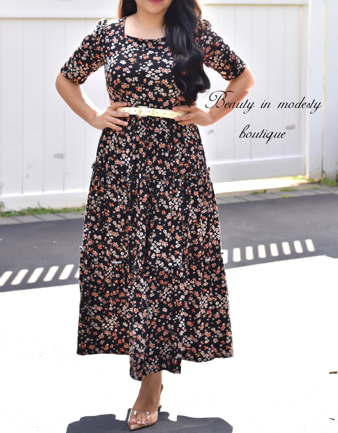 Primavera Daisy Floral Maxi Dress
