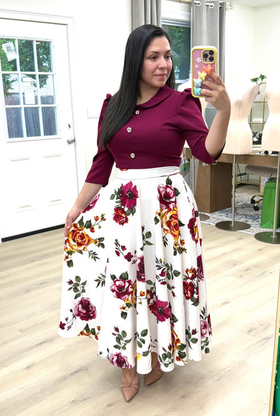Bugambilia Ivory Maxi Dress