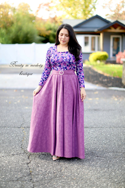 Claudia Soft Purple Maxi Dress