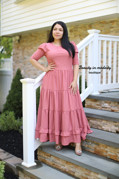 Claires Pink Maxi Dress