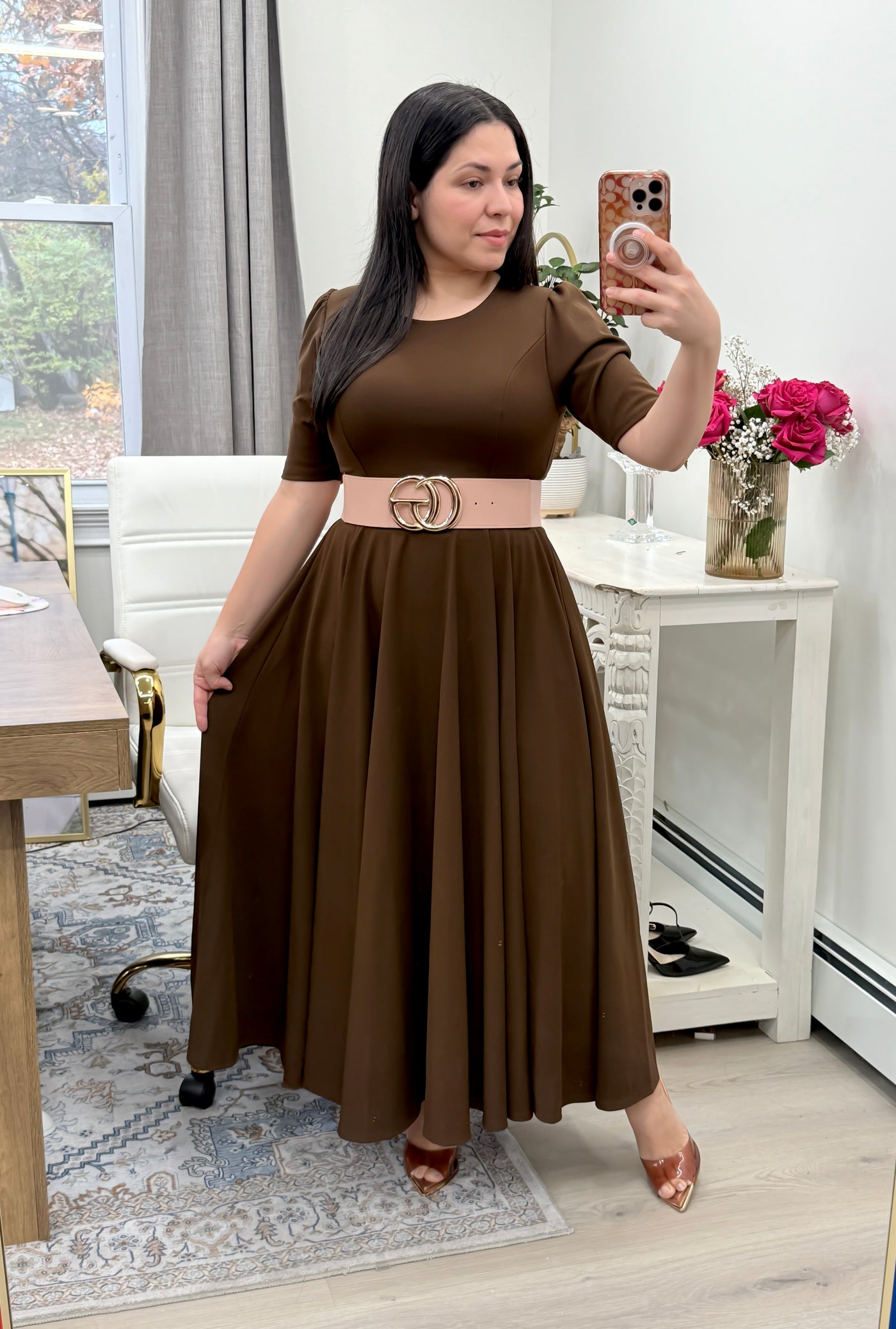 Brown Maxi Dress