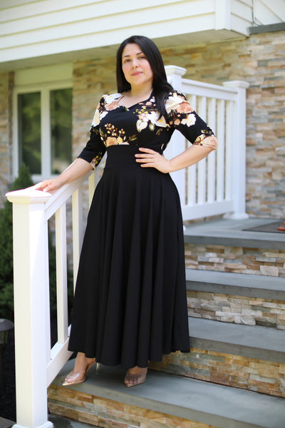 Black Maxi Skirt With Pockets