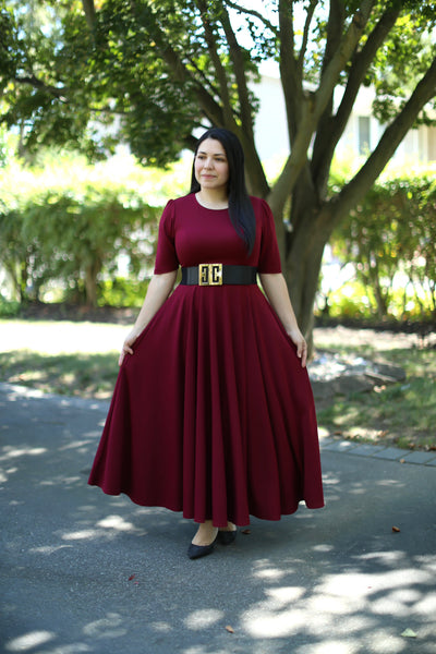 Burgundy Maxi Dress