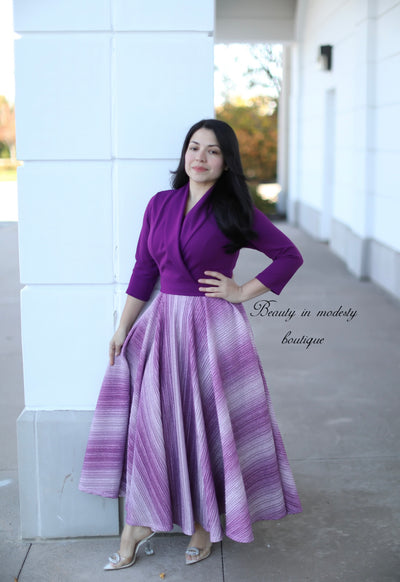Abigail Purple Maxi Dress