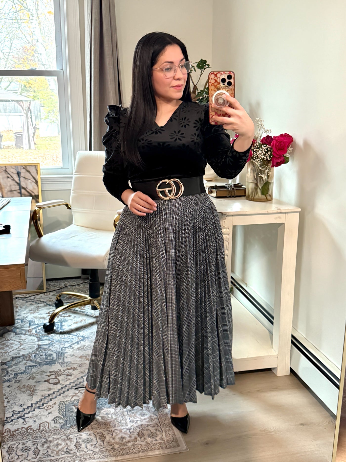 Black Velvet Maxi Dress