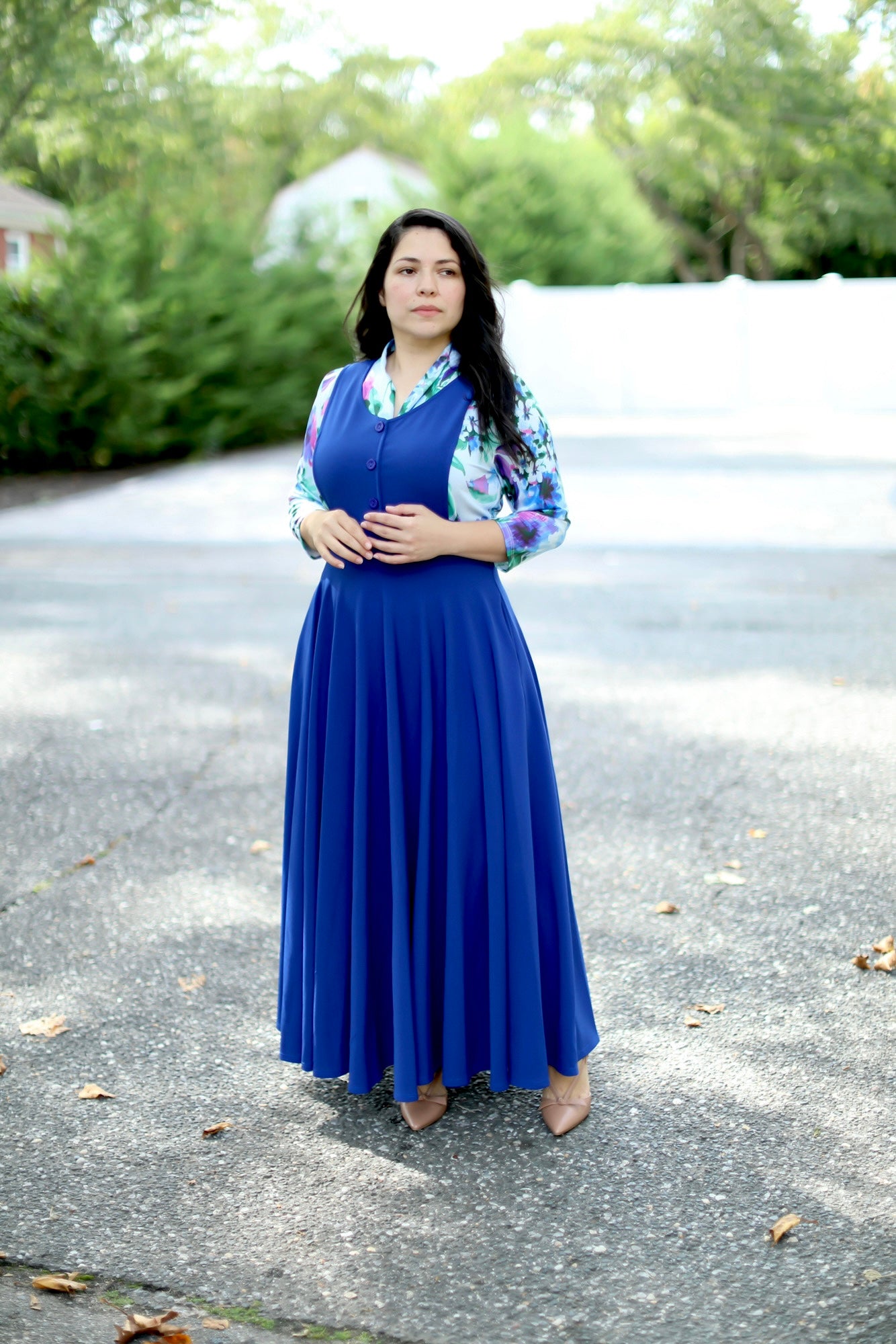 Zoe Royal Jumper Maxi Dress