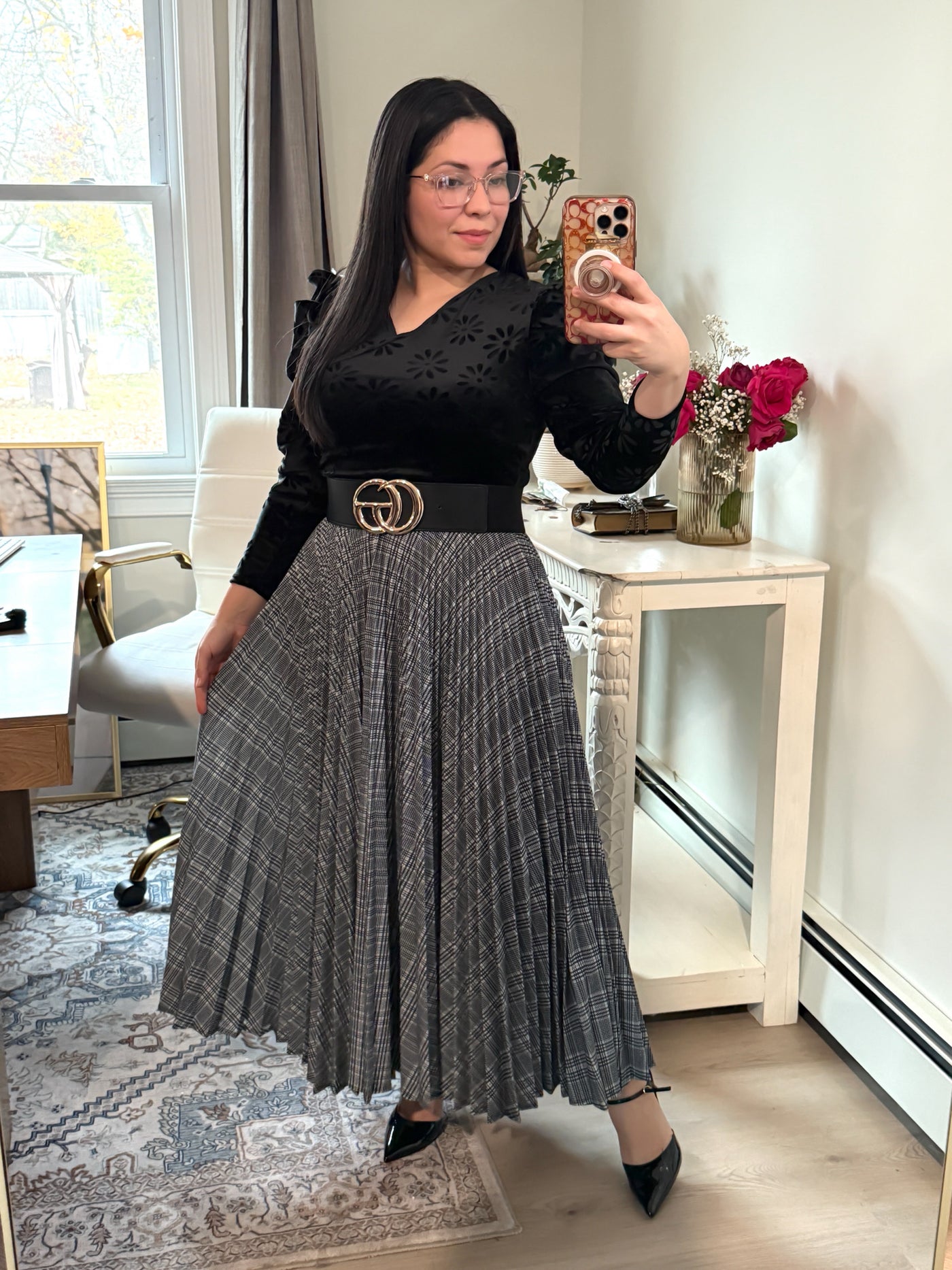 Black Velvet Maxi Dress