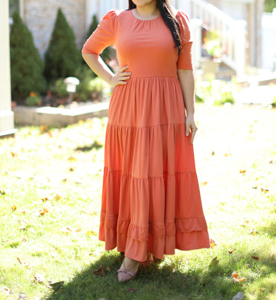 Soft Marsala Maxi Dress