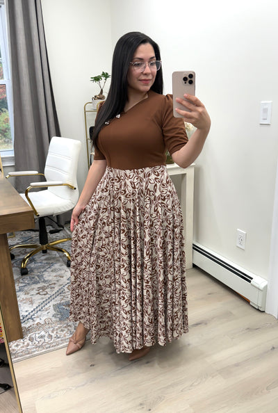 Karen Brown Floral Maxi Dress