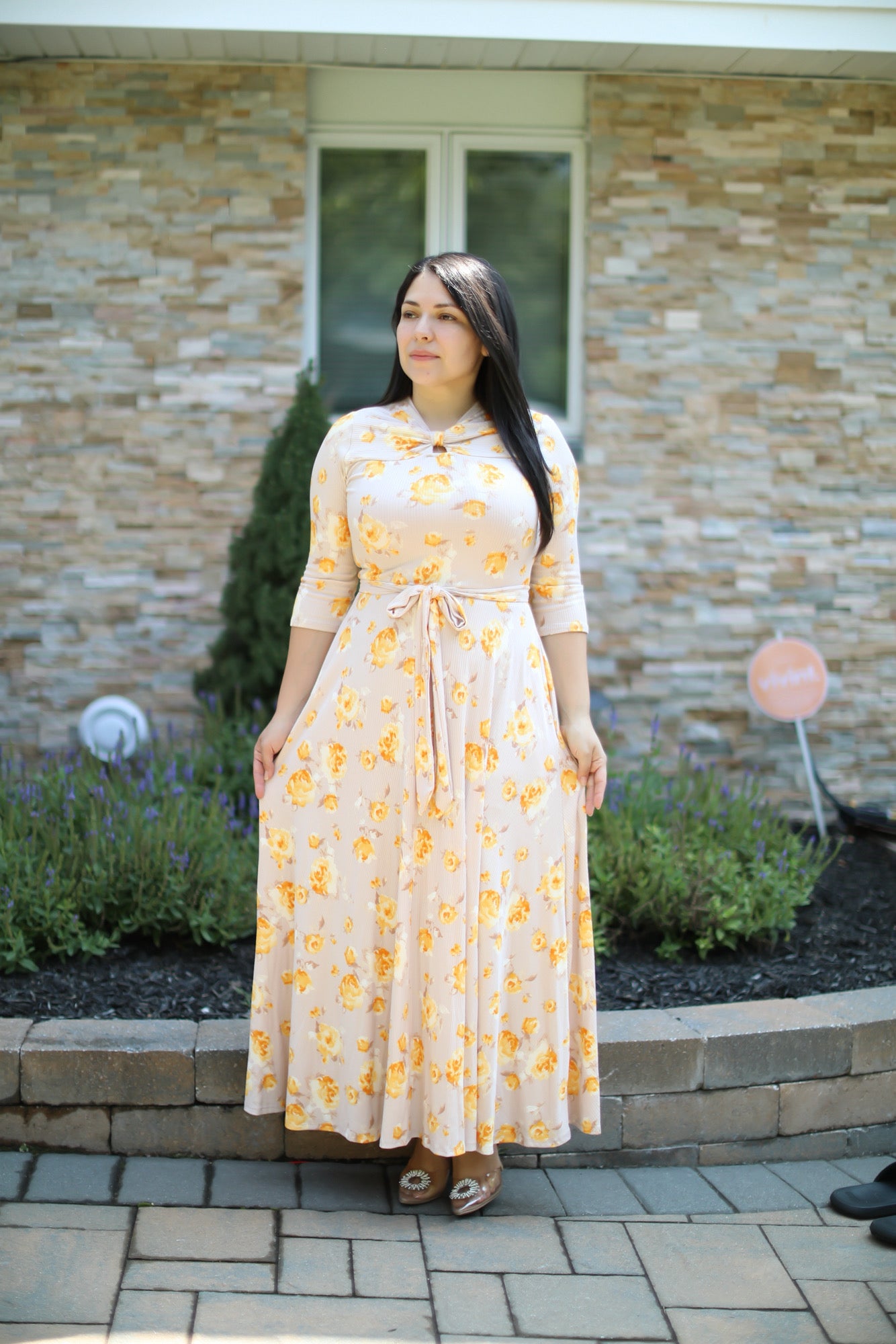 Soft Gold Maxi Dress