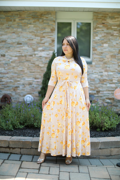 Soft Gold Maxi Dress