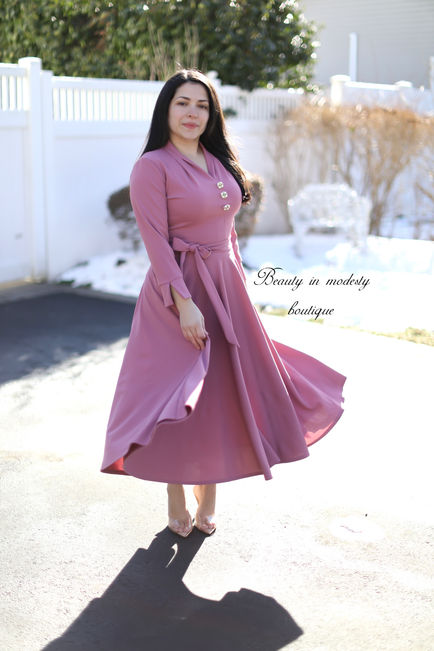 Ariella Rosé Midi Dress