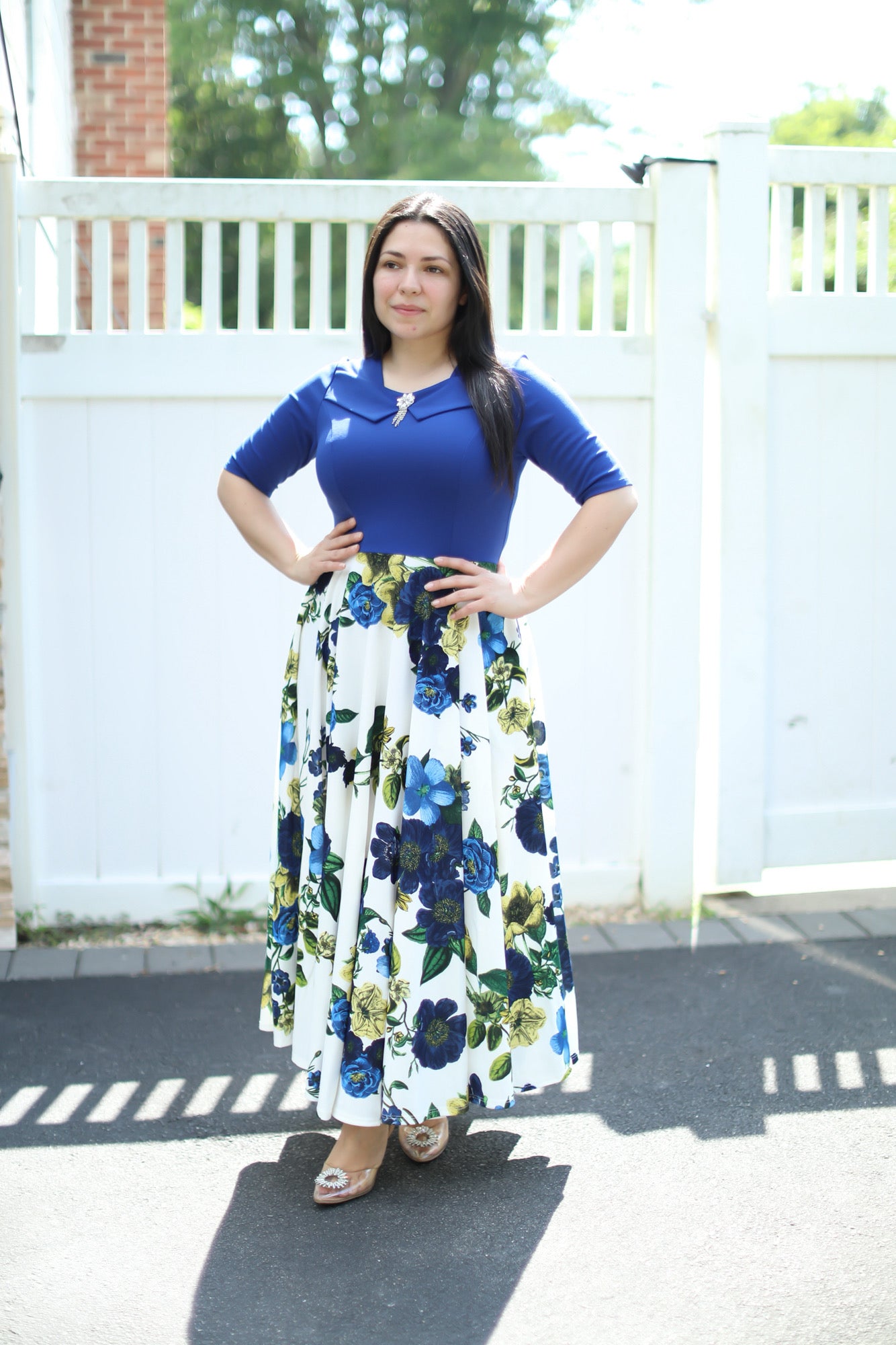 Emely Royal Blue Maxi Dress