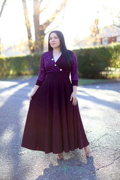 Eggplant Elegance Maxi Dress