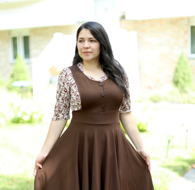 Beige Brown Top