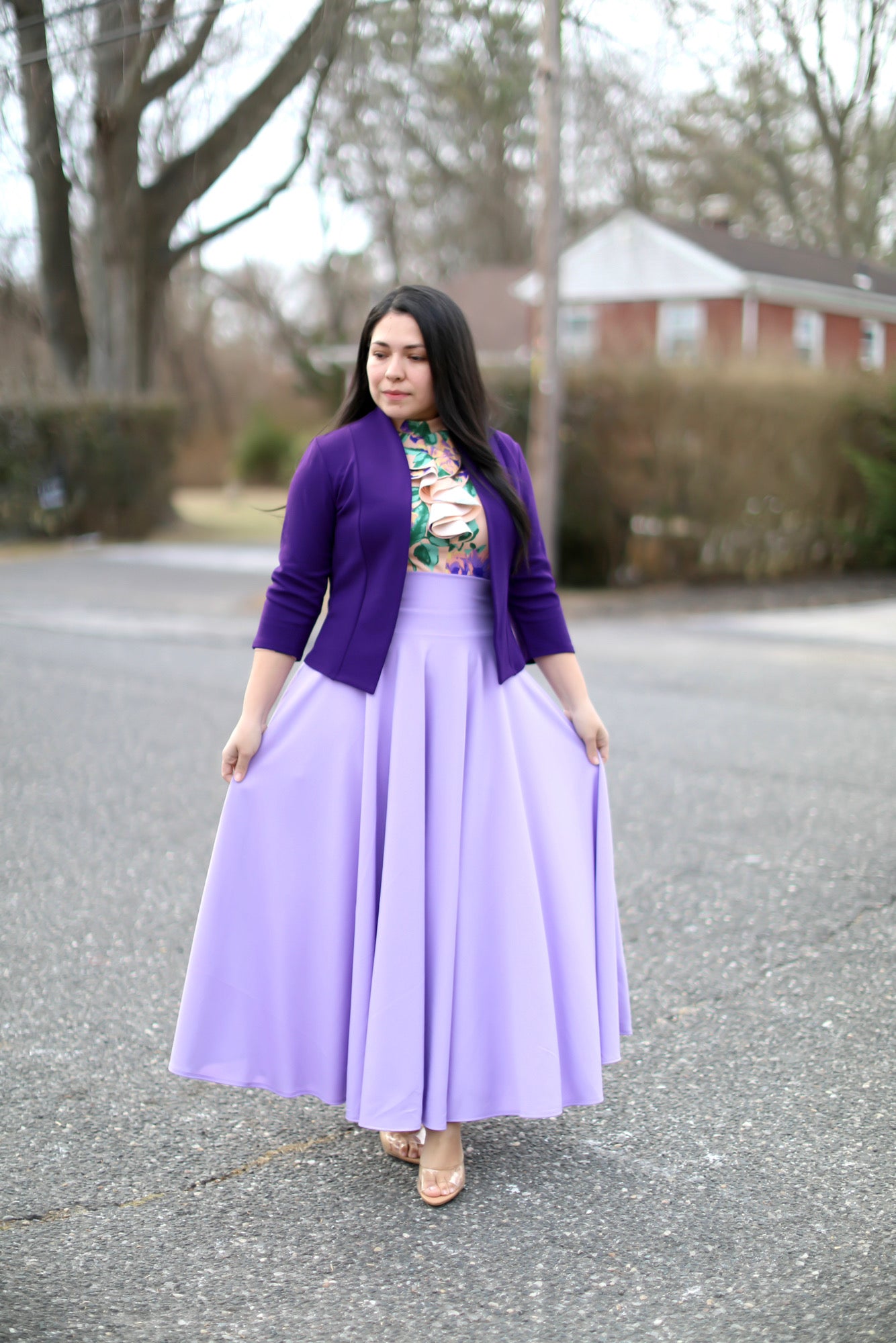 Lilac Maxi Skirt